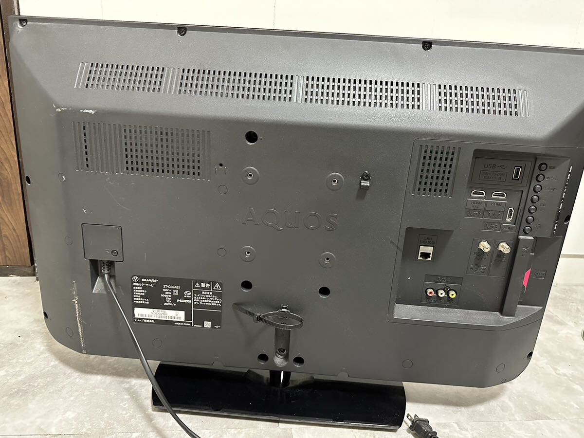 SHARP 液晶カラーテレビ　32型　2T-C32AE1 2020年製　B-CASカード付　通電確認済 160サイズ_画像2