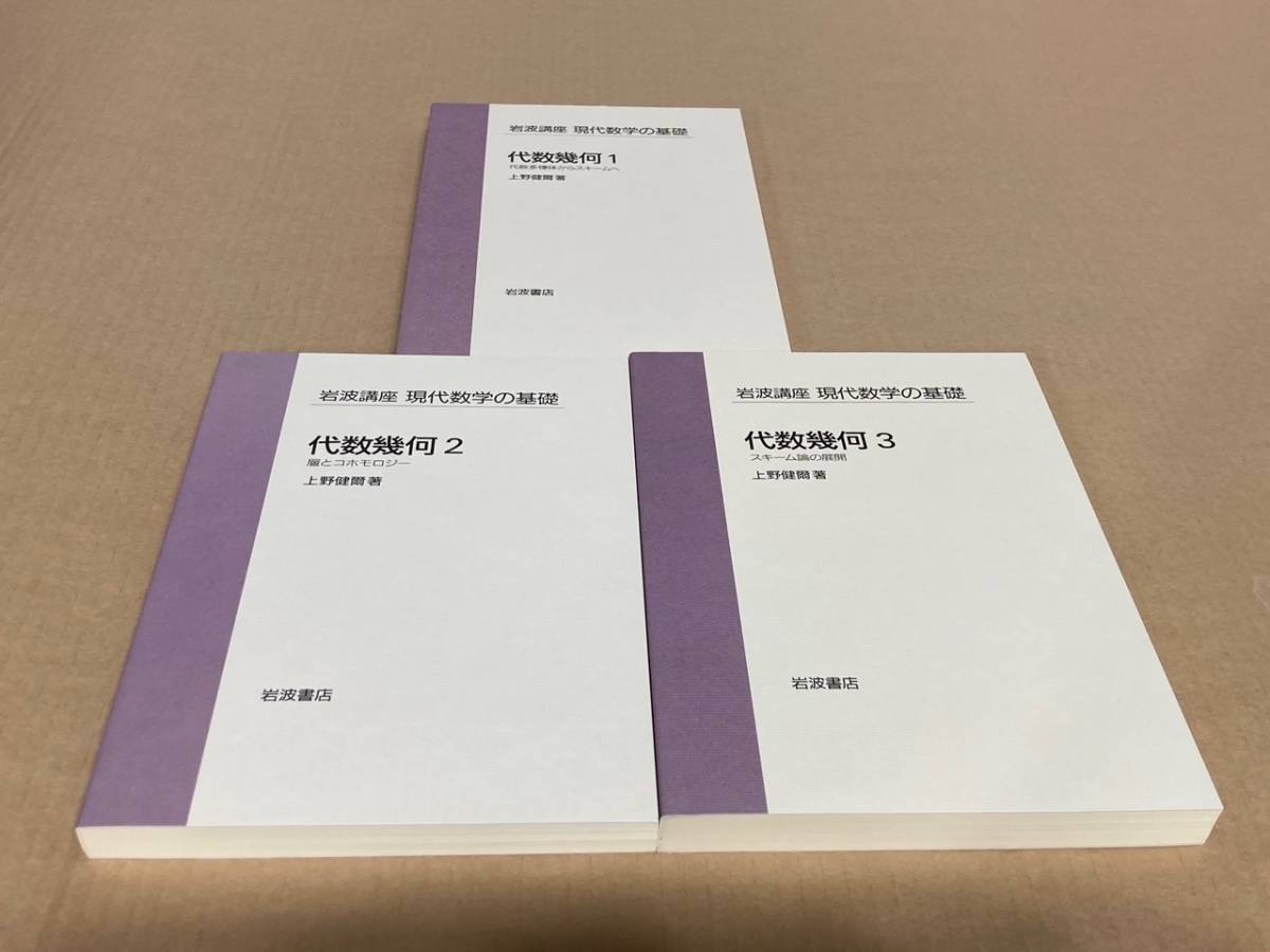 超希少！！【未使用】岩波講座 現代数学の基礎　代数幾何１２３／上野健爾_画像1