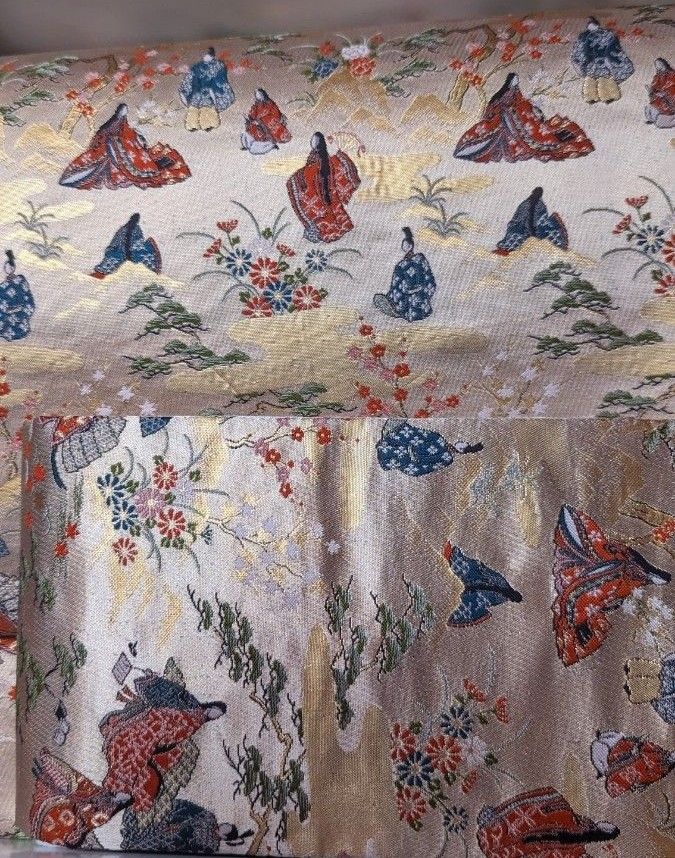 ひなぴー様専用】作り帯 金糸 平安絵巻 源氏物語 絵巻風 豪華 ひなぴー様専用】作り帯 金糸 平安絵巻 源氏物語 絵巻風 豪華