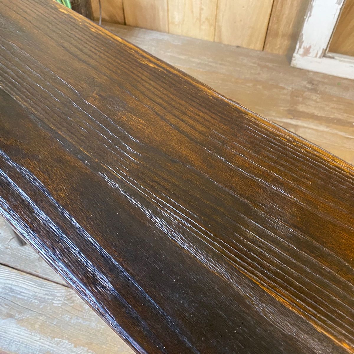在庫処分セール品！木製原木ベンチS（90㎝）アジアンエスニック長椅子ロングベンチチェアスツール無垢材椅子花台