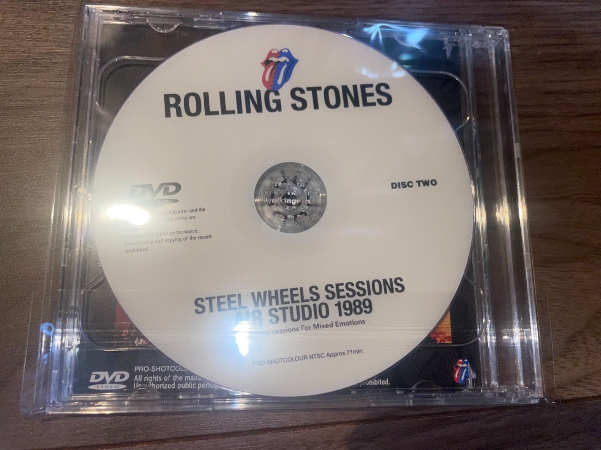 THE ROLLING STONES STEEL WHEELS SESSIONS　AIR STUDIO 1989　DVD ２枚組 新品未開封　衝撃映像　ローリングストーンズ_画像2