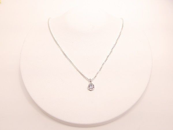 【格安】PT850 0.1ct 大粒 ダイヤモンド ネックレス 定番 大人気(数量限定販売 PT プラチナ K42(1 2211の画像2