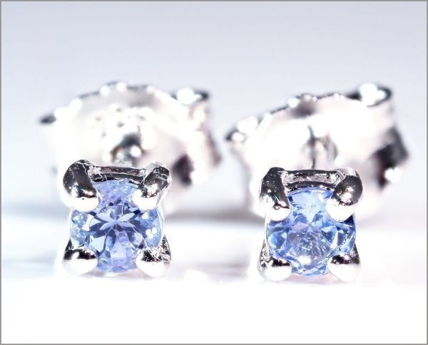 [.] tanzanite one bead earrings simple present price cut negotiations possible stamp have No.S-9 ( PT 18k(3322