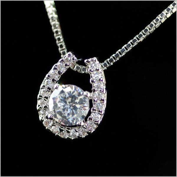 【格安】豪華 大粒 馬蹄 ダイヤモンド ネックレス 1.5ct PT900NY6 2211の画像2