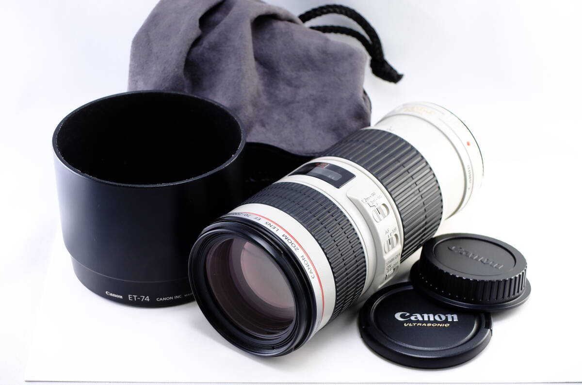 【D05C】【売り切り】Canon キャノン EF 70-200mm F4 L IS USM EFマウント AF ズームレンズの画像1