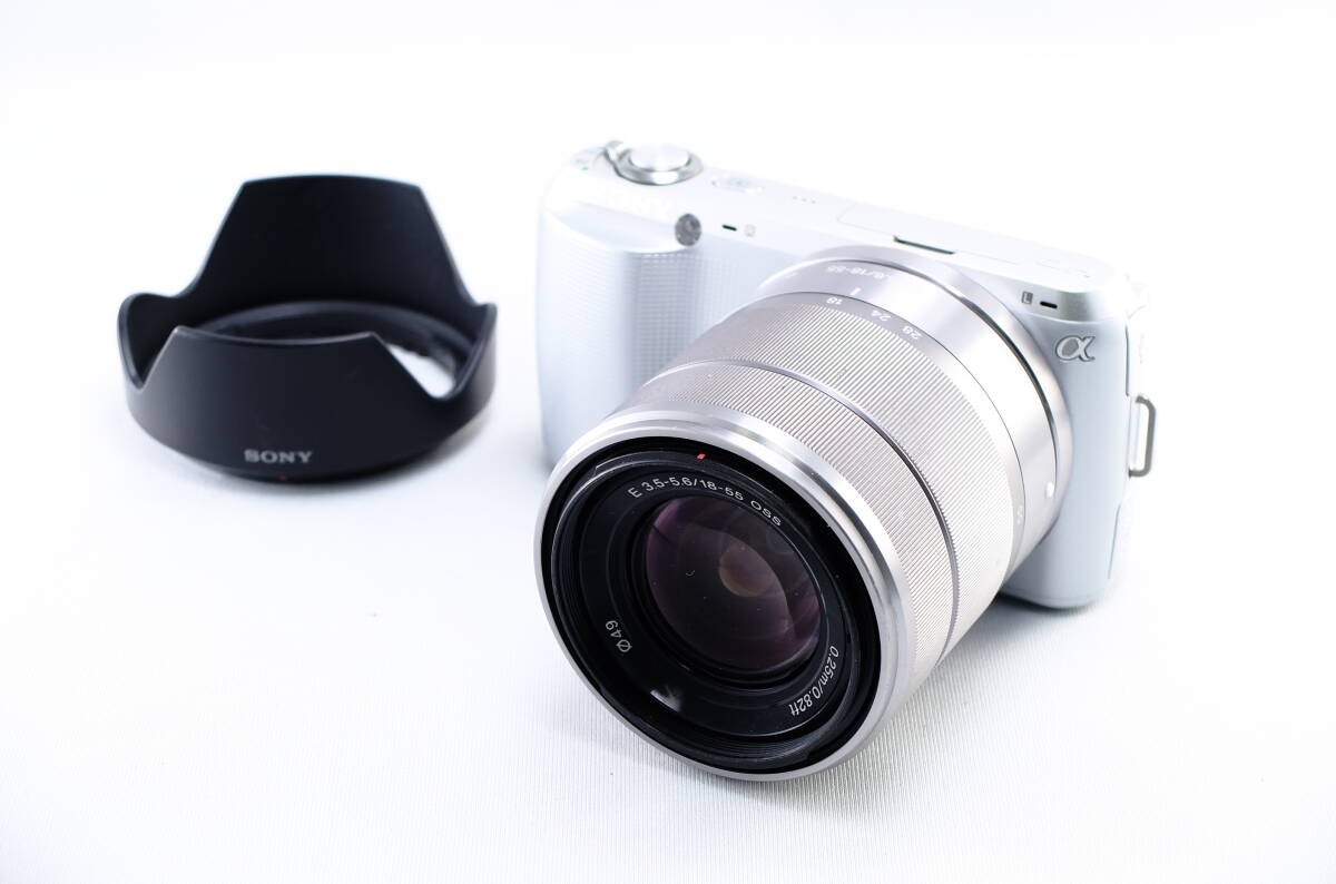 【E04C】【売り切り】SONY ソニー α NEX-C3 + E 18-55mm F3.5-5.6 OSS ミラーレス デジタル一眼カメラ_画像1