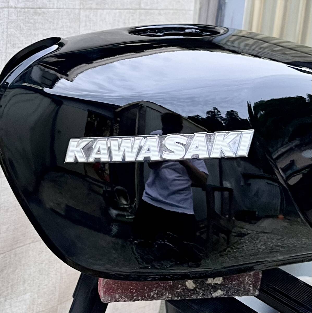 ★Kawasaki★ゼファー400★純正タンク★エンブレム付き★ブラック★黒★ZR400C★フューエルタンク★ガソリンタンク★燃料タンク★の画像8