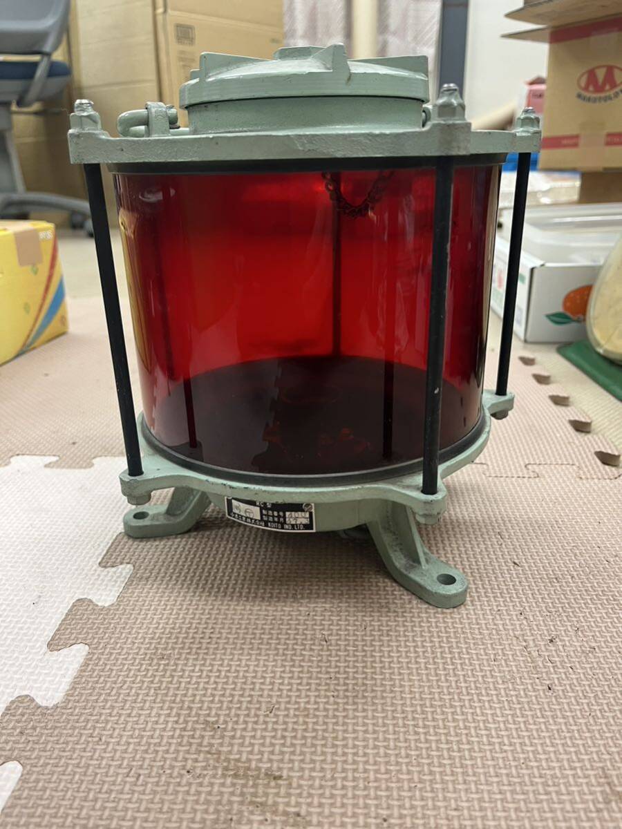 昭和レトロ 小糸製作所 紅燈（電気用）RC型 船燈 昭和47年 未使用品 長期在庫品の画像1