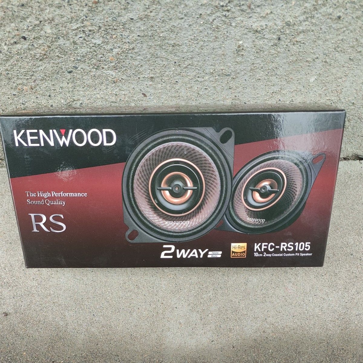 ケンウッド 10cm カスタムフィットスピーカー KFC-RS105 2本1組 ハイレゾ対応 車載用 KENWOOD