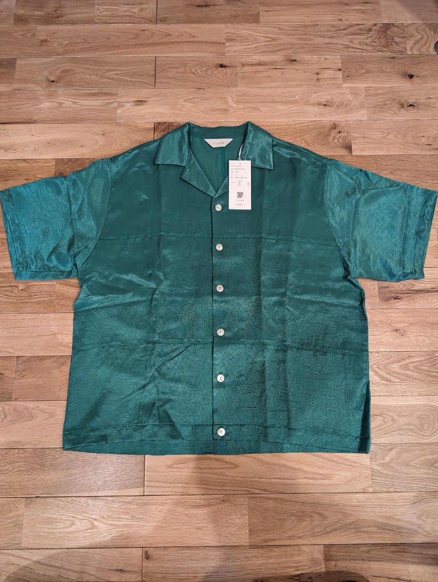 未使用 JieDa ジエダ 半袖シャツ Jie-22S-SH09-B LINEN PANEL SHIRT S/S