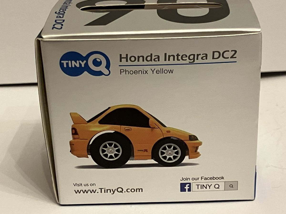 超希少!! TINY Q ホンダ インテグラ タイプR DC2 フェニックスイエロー メタルシャーシ ステアリング可動 vtec typeR チョロQ ZERO_画像7