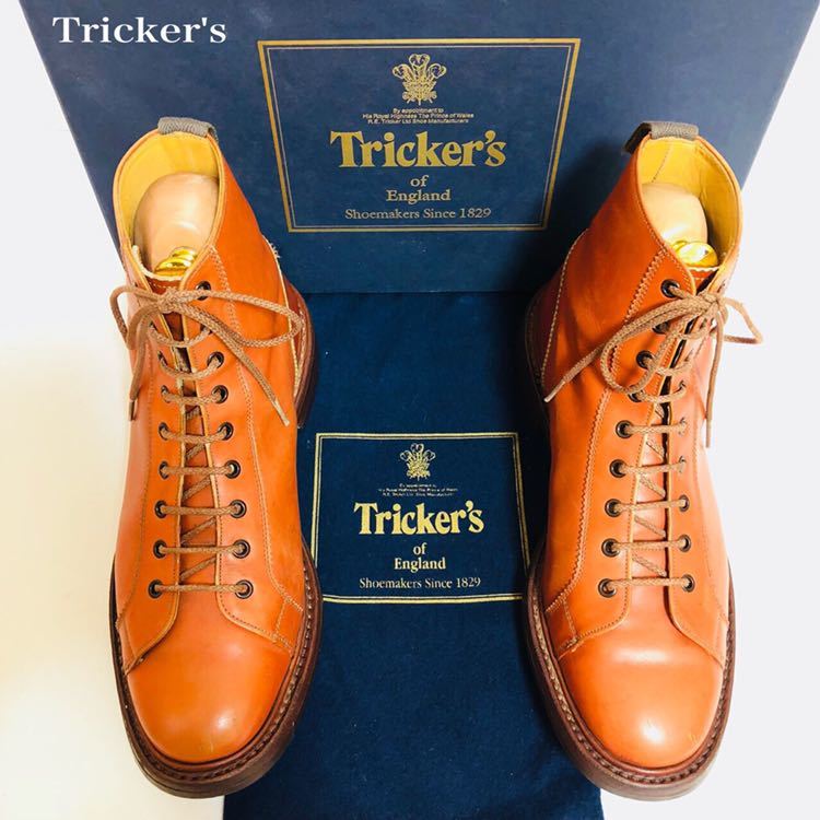 Tricker's Tricker's M6087 Monkey boots Brown tea UK8 approximately 26  26.5cm men's leather shoes leather boots race up boots casual : Real Yahoo  auction salling