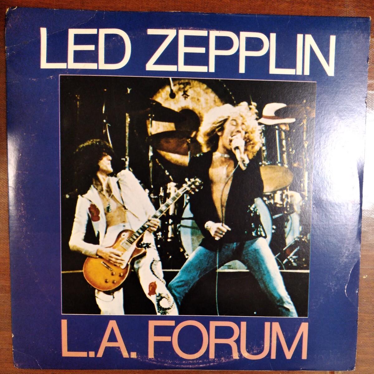 led zeppelin LA forum レッド・ツェッペリン live analog record vinly レコード アナログ LP_画像1
