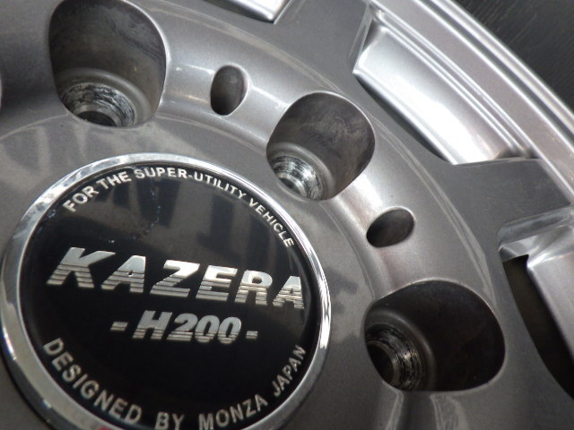 【1038】T8003194◆MONZA JAPAN KZZERAH200◆15x6J 6穴 PCD139.7 +33◆4本◆ハイエースへ_画像7