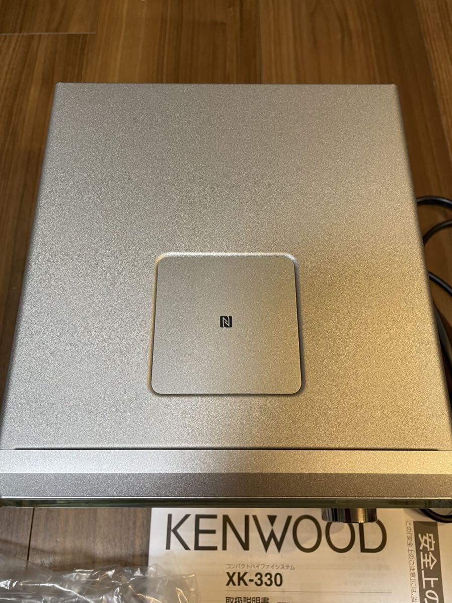 ジャンク品（本体のみ）KENWOOD JVC ケンウッドHi-Fiコンポ Kseries XK-330-N Bluetooth 色ゴールド　2022年製_画像3