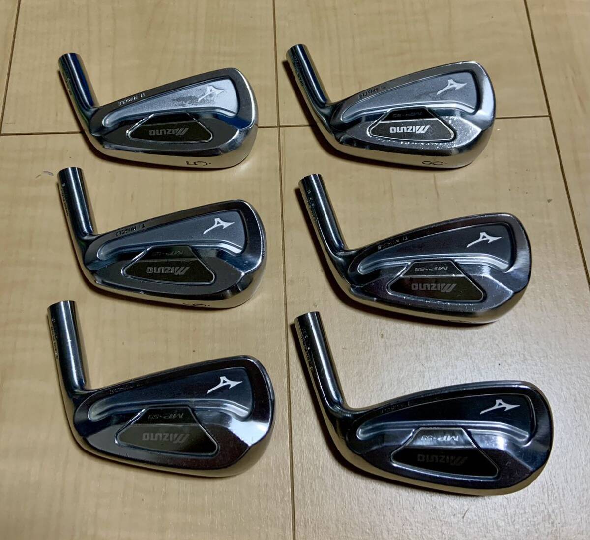 名器☆希少 / ミズノ MP-59 / 5〜pw / アイアン ヘッドのみ / MIZUNO ストロングロフト設計 チタン複合_画像2