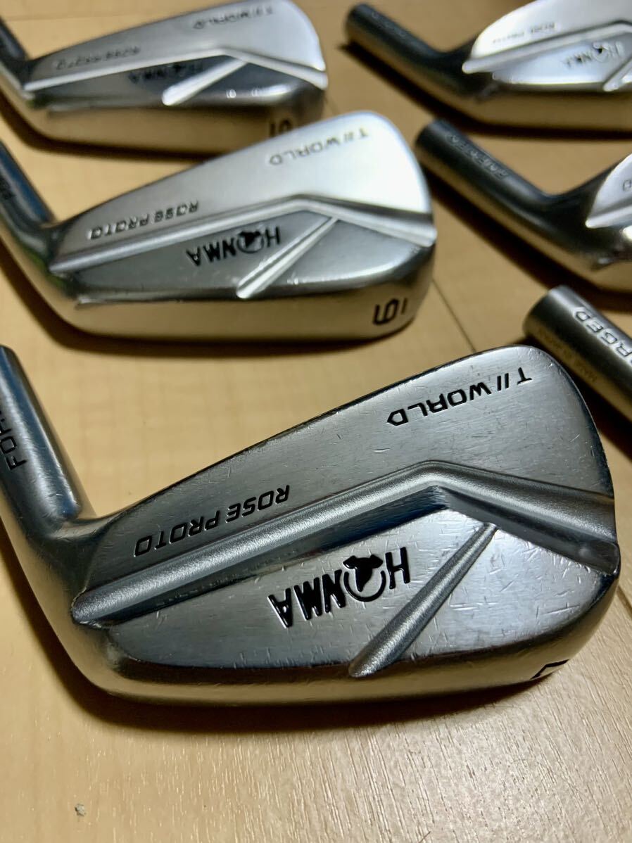 希少☆ローズプロト / ホンマ TW-MB ROSE PROTO / ５〜PW / アイアン ヘッドのみ / HONMA TOUR WORLD / 名器 ヘッド素材 S20C_画像1