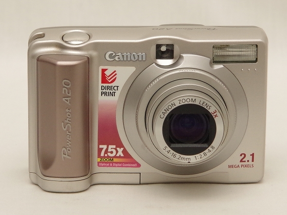 動作撮影確認済　Canon　PowerShot　A20　キヤノン　コンパクトデジタルカメラ　オールドデジカメ　単3電池_画像1