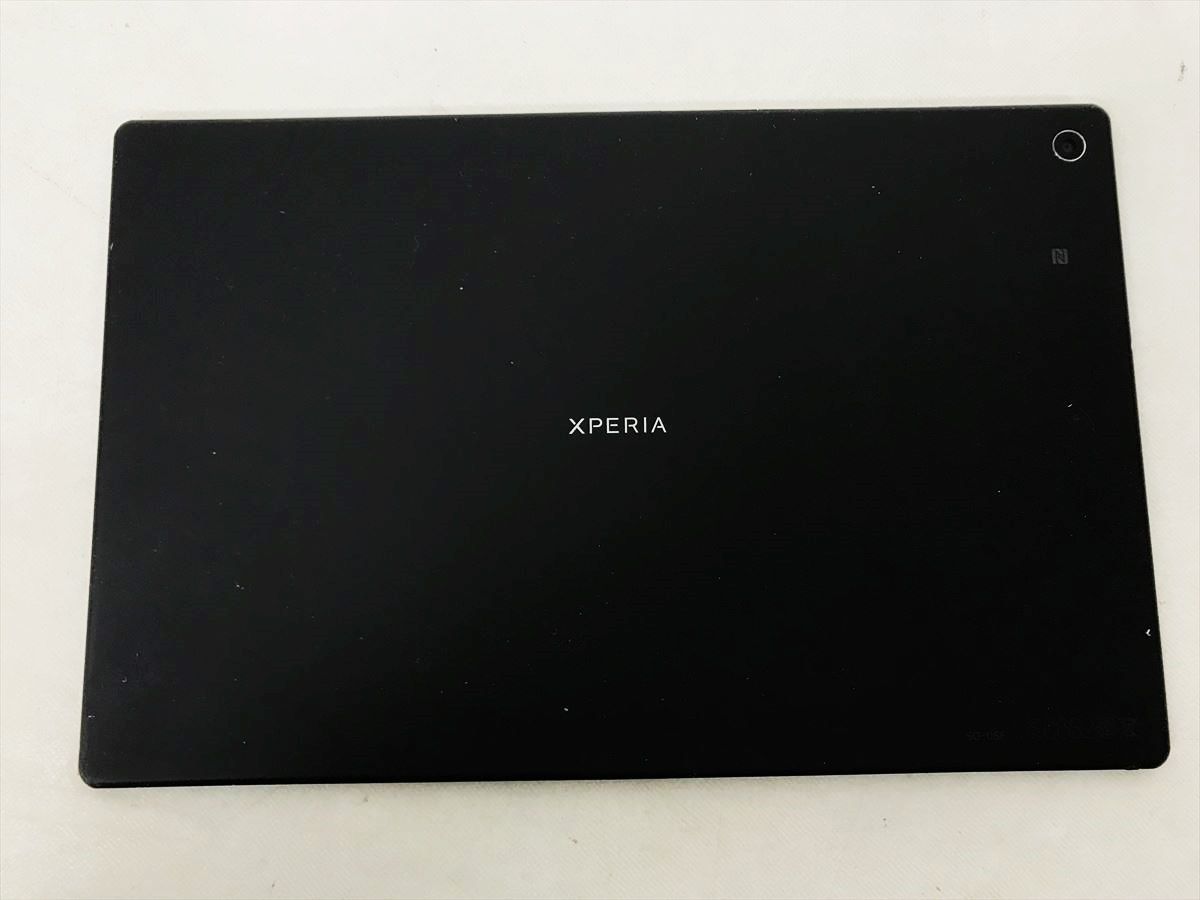 【1円】docomo Xperia Z2 Androidタブレット SO-05F ブラック 本体 初期化済 未検品ジャンク エクスペリア EC38-123jy/F3_画像3