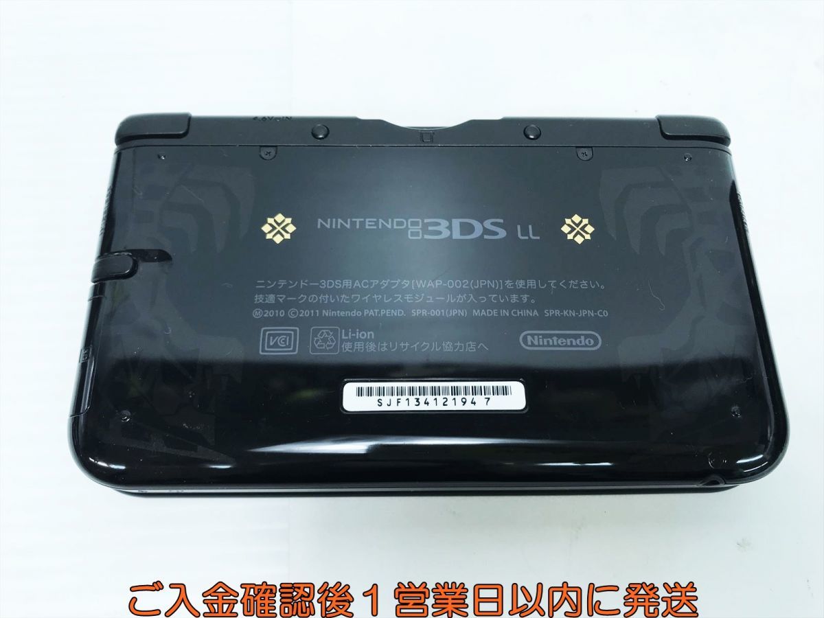 【1円】ニンテンドー3DSLL 本体 セット モンスターハンター4 スペシャルパック ゴア・マガラブラック 初期化/動作確認済 L03-537yk/F3_画像5