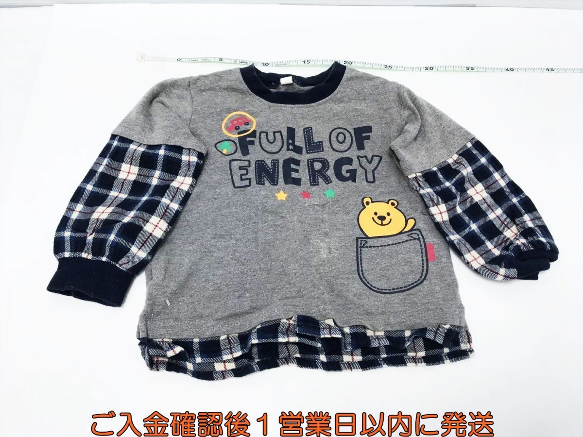 【1円】子供服 幼児服 服 キッズ ベビー服 トップス パンツ チェック ロゴ クマ 車 チェック まとめ売りセット F01-032yk/F3_画像3