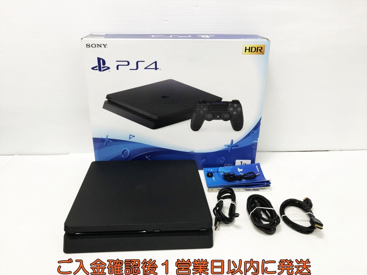 【1円】PS4 本体 セット 1TB ブラック SONY PlayStation4 CUH-2200B 初期化/動作確認済 プレステ4 M04-095yk/G4_画像1