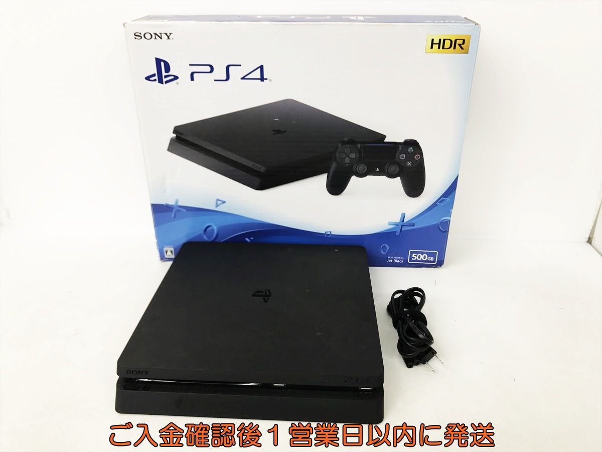 【1円】PS4 本体/外箱 セット 500GB ブラック SONY PlayStation4 CUH-2100A 動作確認済 内箱なし DC09-803jy/G4_画像1