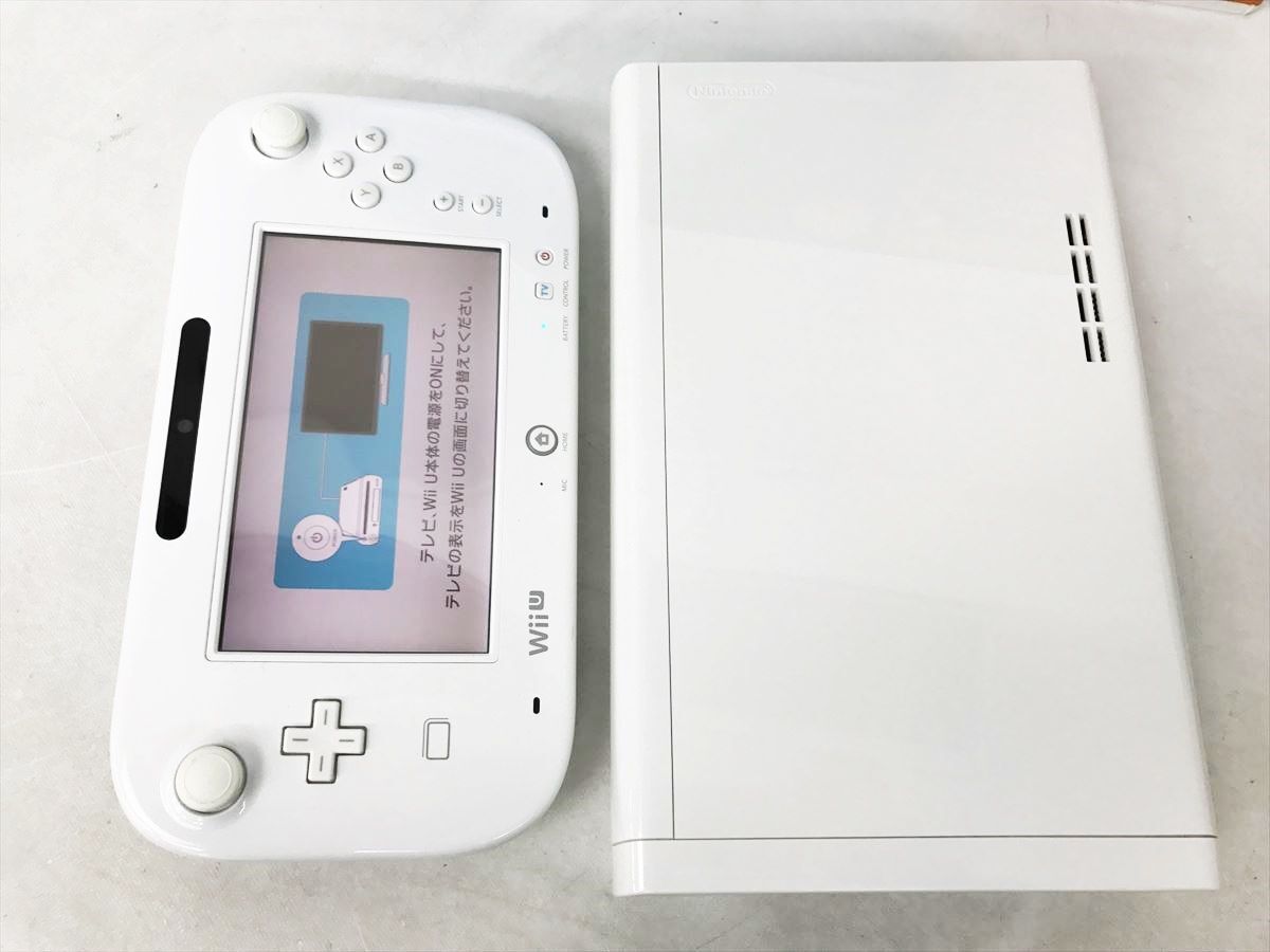 【1円】任天堂 WiiU ファミリープレミアムセット 32GB ホワイト ニンテンドーWii U 動作確認済 DC08-407jy/G4_画像3