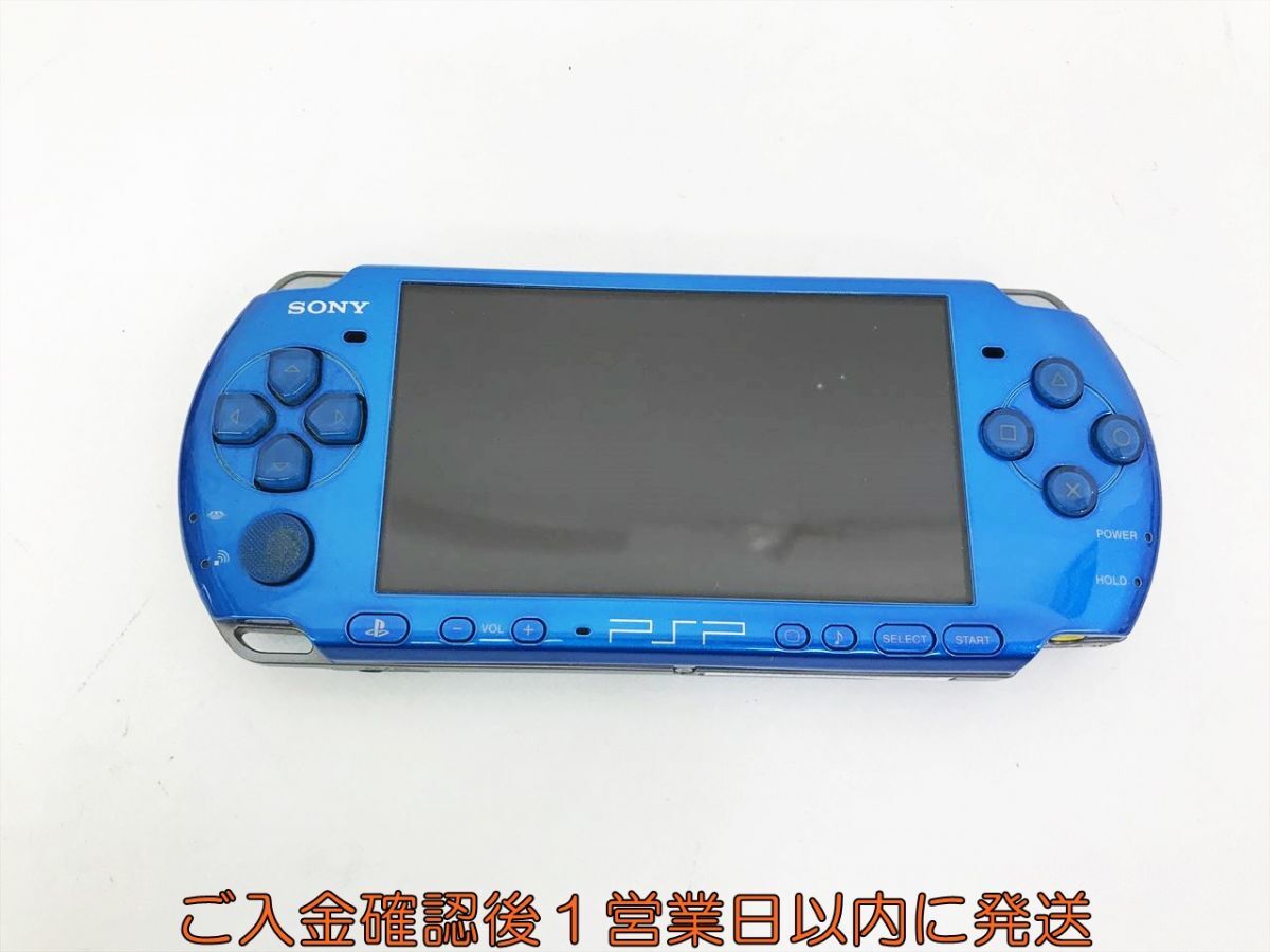 【1円】SONY PlayStation Portble PSP-3000 本体 ブルー 初期化/動作確認済 画面ヤケあり K07-352kk/F3_画像1