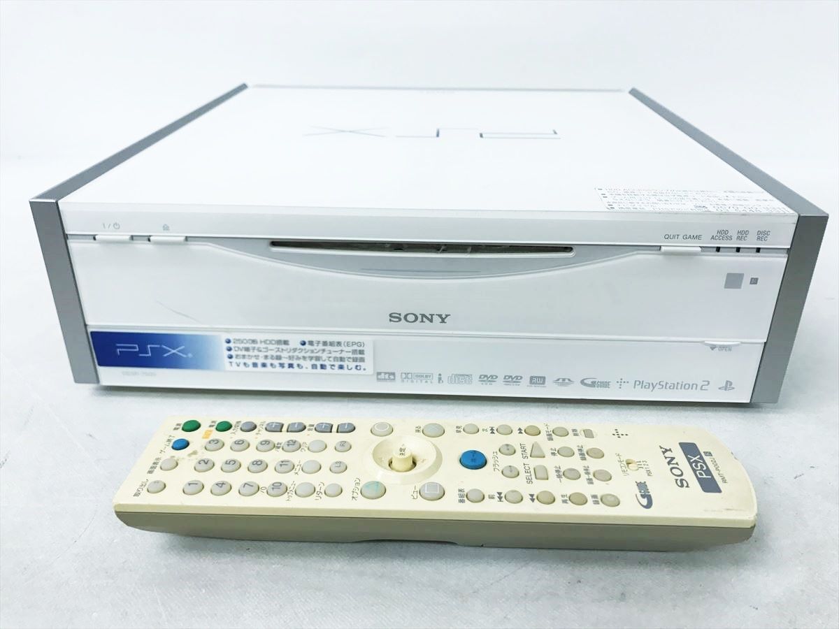 【1円】SONY PSX DESR-7500 HDDレコーダー 本体 未検品ジャンク PS2 SONY PlayStation2 リモコン付き DC05-879jy/G4_画像2