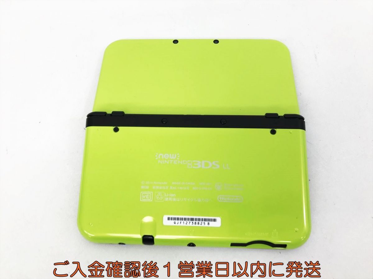 【1円】Newニンテンドー3DSLL 本体 ライム/ブラック 任天堂 RED-001 初期化/動作確認済 3DS LL G09-436kk/F3_画像5