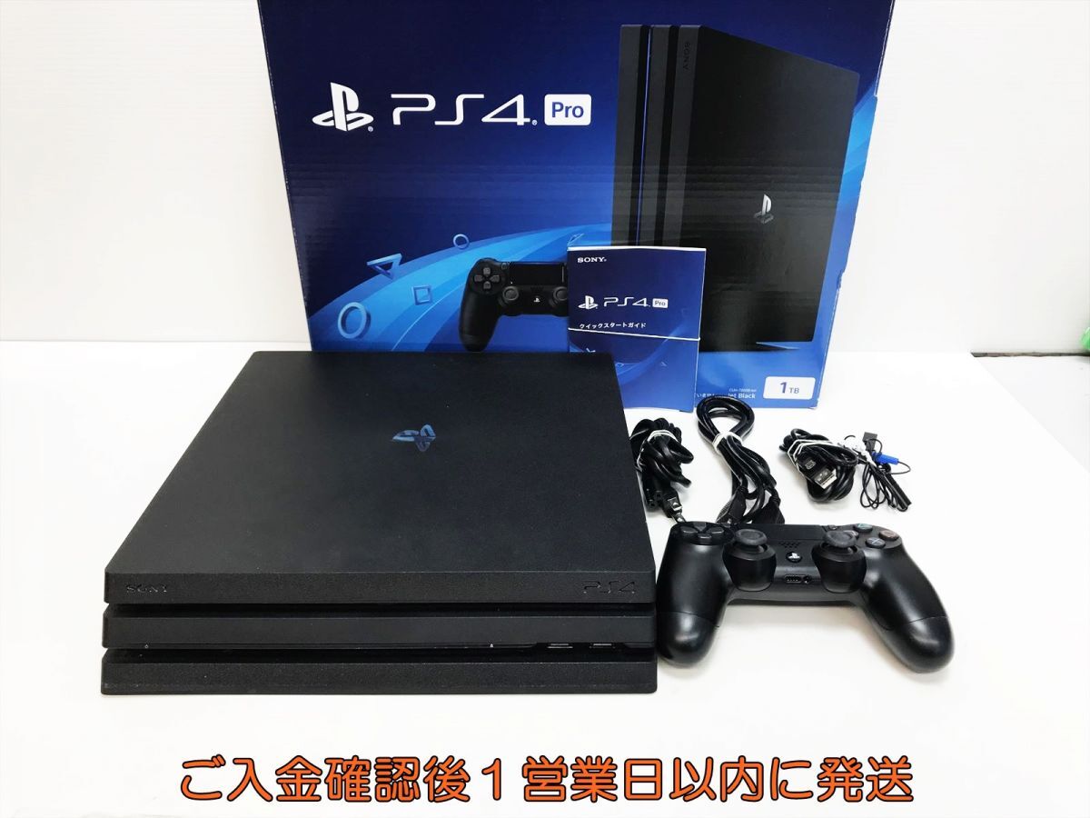 1円】PS4 Pro 本体/コントローラー セット CUH-7200B ブラック 1TB 