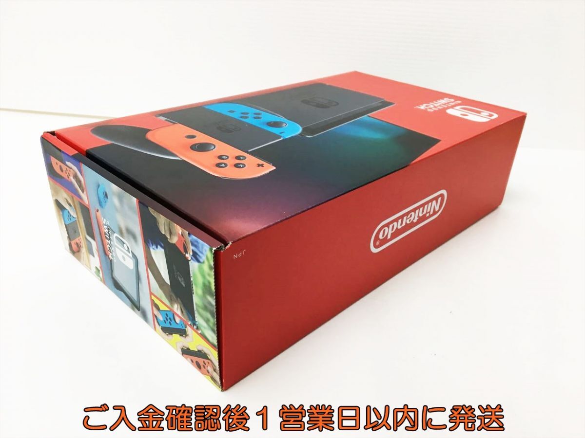 未使用品 任天堂 新モデル Nintendo Switch 本体 セット ネオンブルー/ネオンレッド ニンテンドースイッチ 新型 H03-790rm/G4_画像3