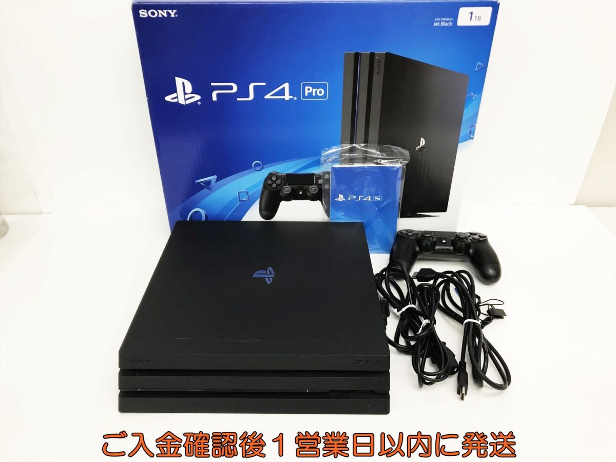 【1円】PS4 本体/箱 セット 1TB ブラック 9.60 SONY PlayStation4 CUH-7000B 初期化/動作確認済 G03-122sy/G4_画像1
