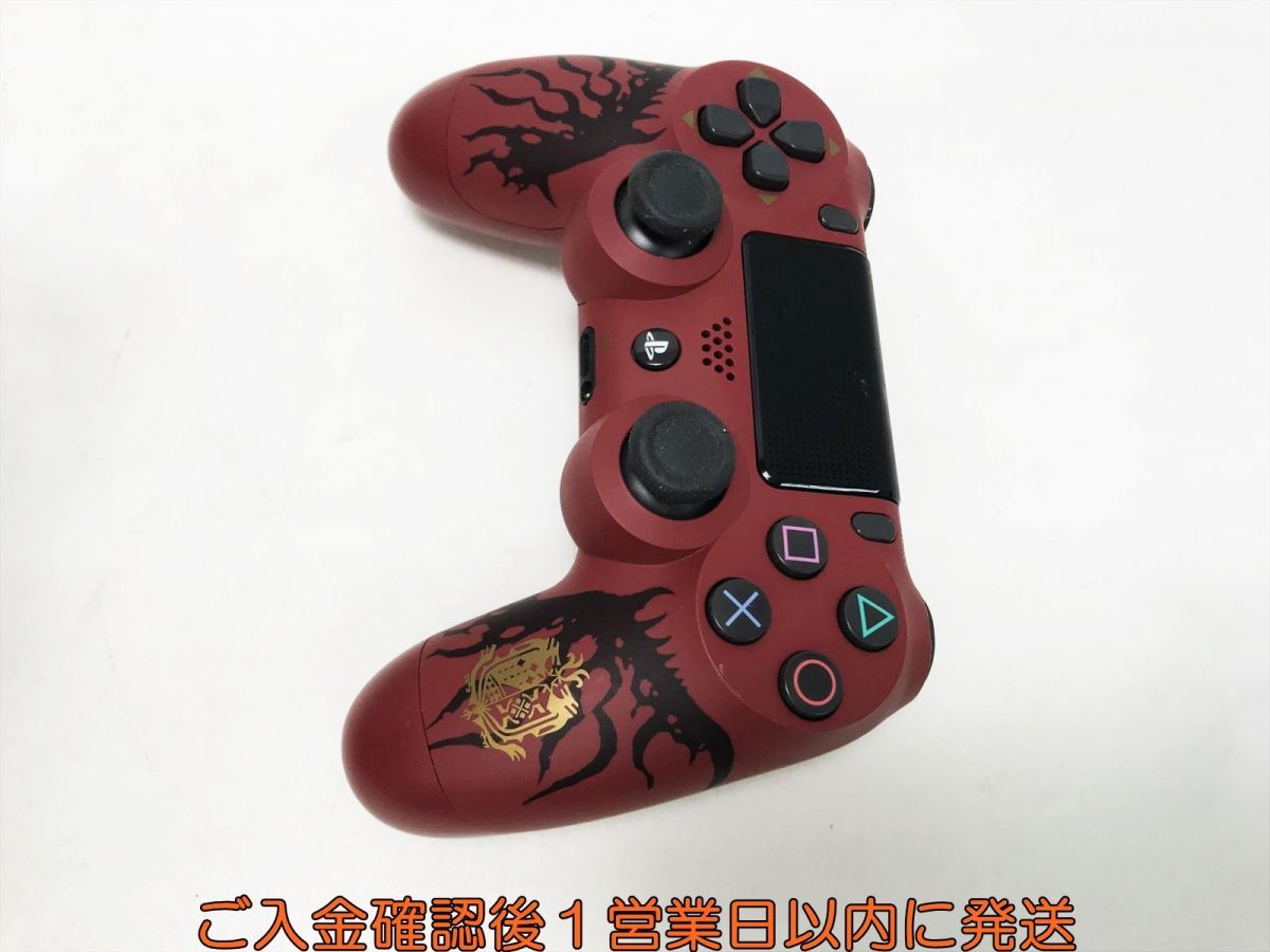 【1円】PS4 純正 ワイヤレスコントローラー DUALSHOCK4 モンスターハンター 未検品ジャンク プレステ4 K03-648yk/F3_画像2