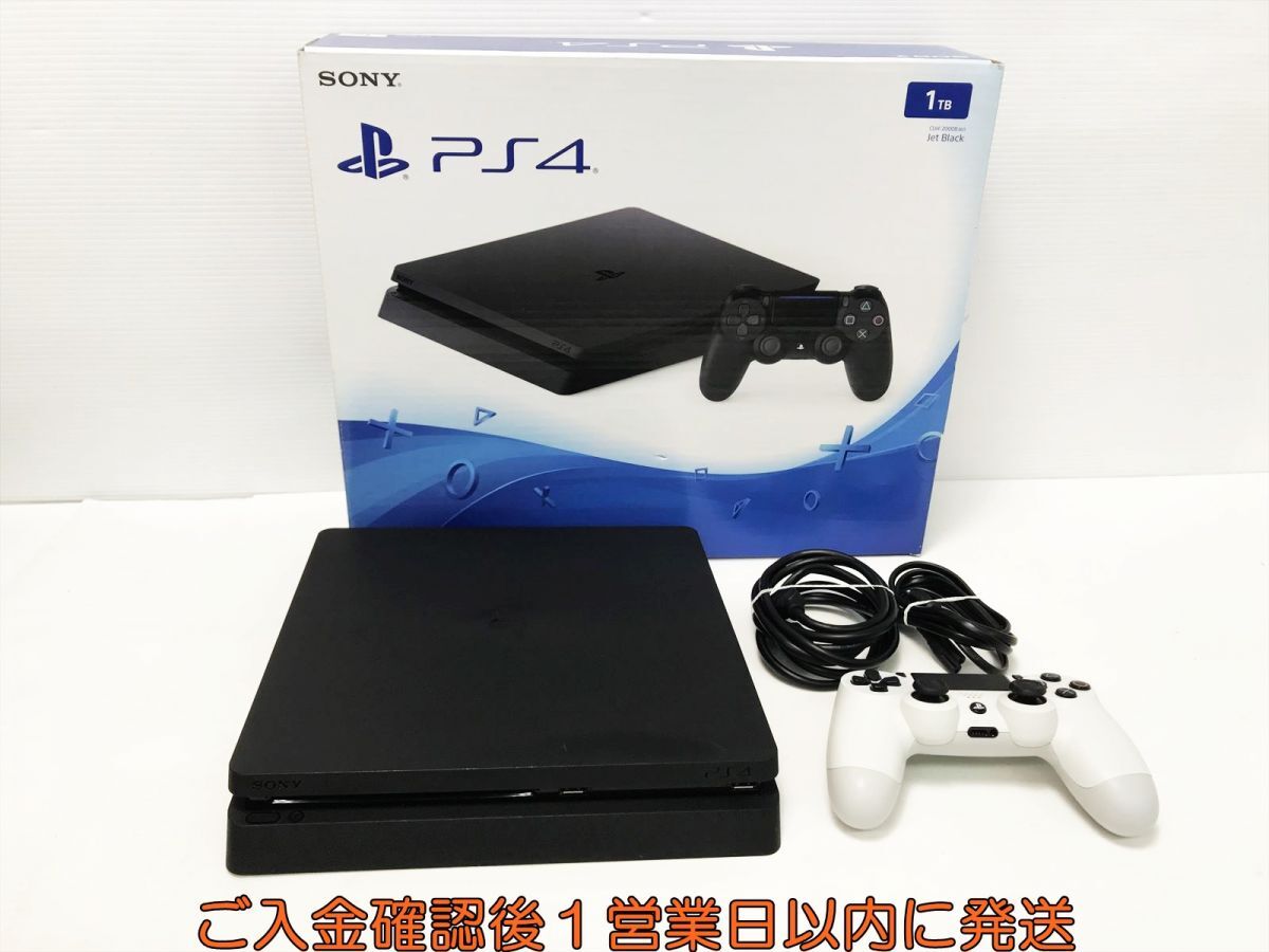 【1円】PS4 本体 セット 1TB ブラック SONY PlayStation4 CUH-2000B 初期化/動作確認済 H05-636yk/G4_画像1