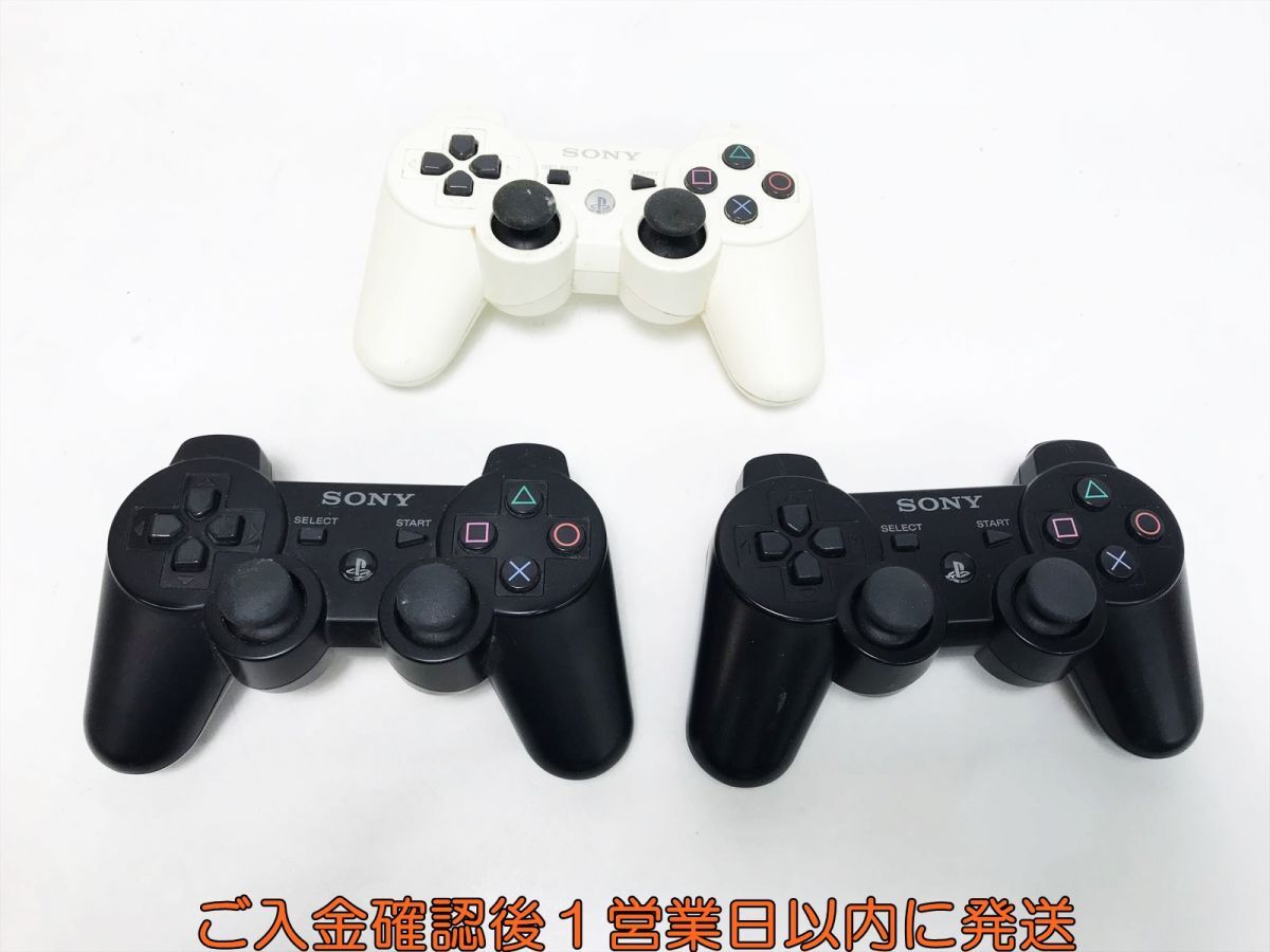 【1円】PS3 純正 ワイヤレスコントローラー DUALSHOCK3 未検品ジャンク まとめ売り 3個セット F03-181yk/F3_画像1