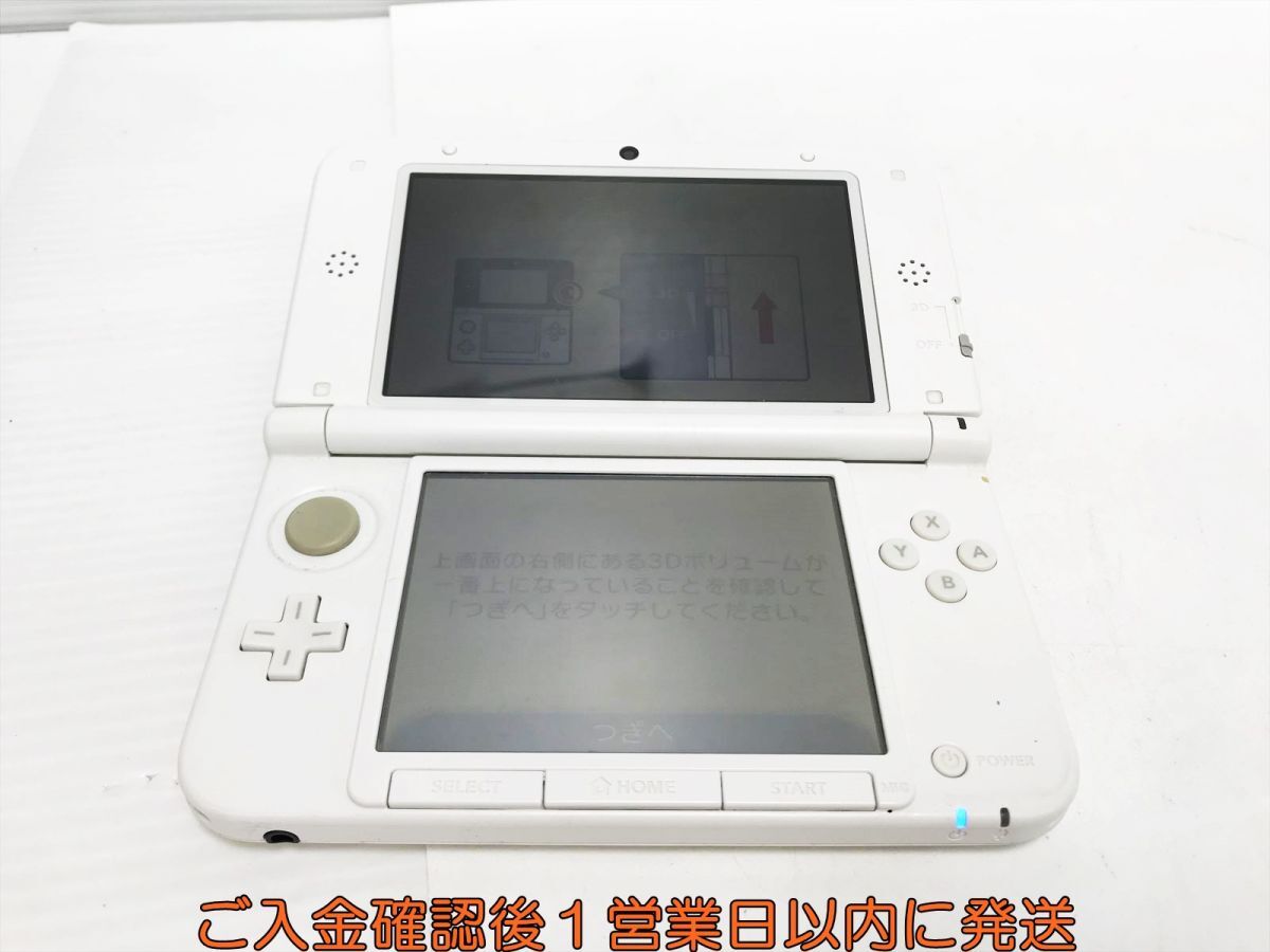 【1円】ニンテンドー3DSLL 本体 ホワイト 任天堂 SPR-001 初期化/動作確認済 3DS LL L07-383yk/F3_画像3