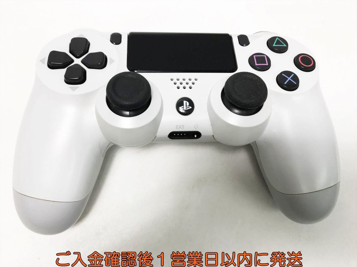 【1円】PS4 純正 ワイヤレスコントローラー DUALSHOCK4 ホワイト 未検品ジャンク SONY Playstation4 プレステ4 L07-394yk/F3_画像1