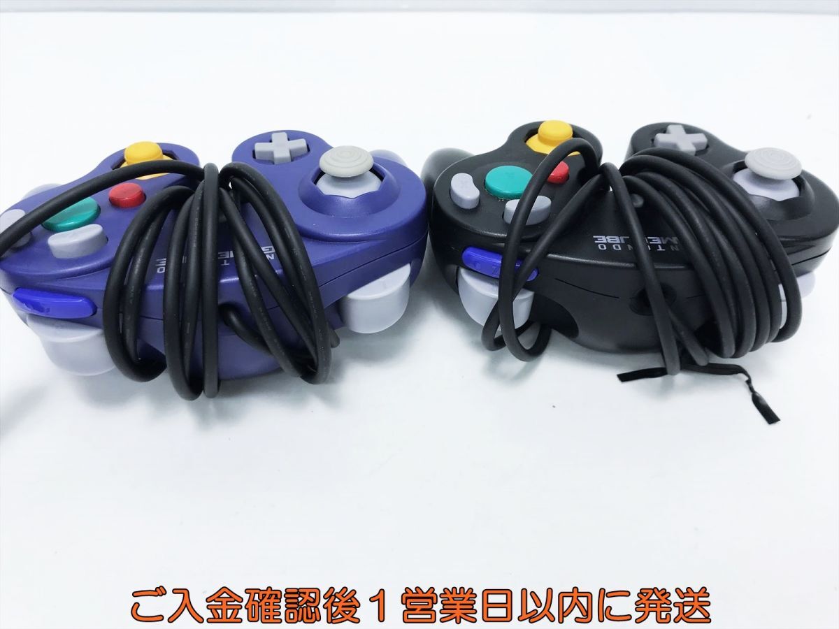 [1 jpy ] nintendo Game Cube GC controller 2 piece set game machine peripherals set sale not yet inspection goods Junk F09-748tm/F3