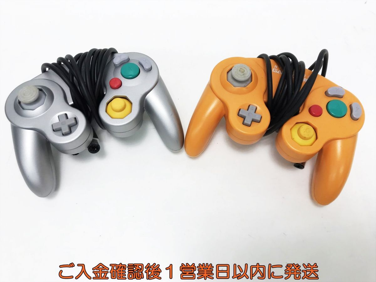 [1 jpy ] nintendo Game Cube GC controller 2 piece set game machine peripherals set sale not yet inspection goods Junk F09-747tm/F3