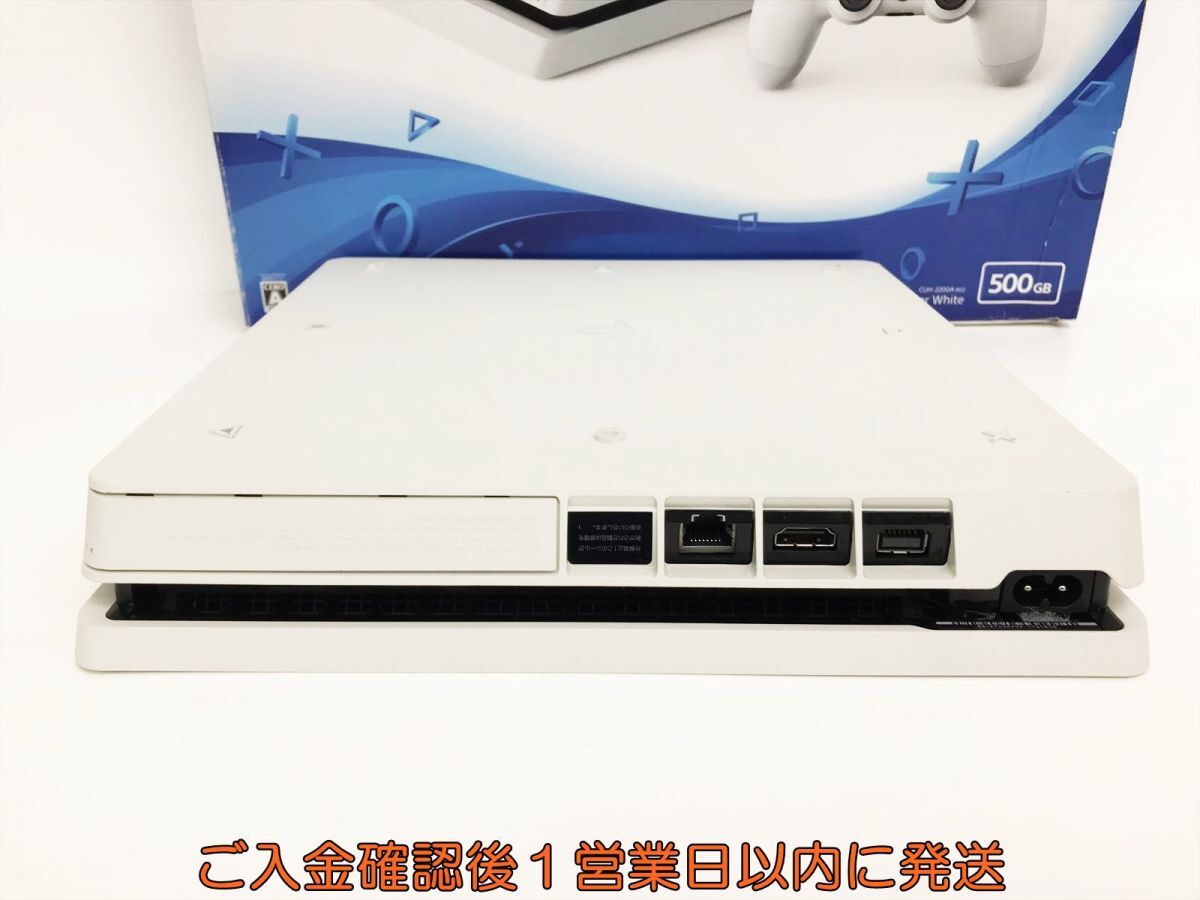 【1円】PS4 本体/箱 セット 500GB ホワイト SONY PlayStation4 CUH-2200A 初期化/動作確認済 プレステ4 G01-381sy/G4_画像3