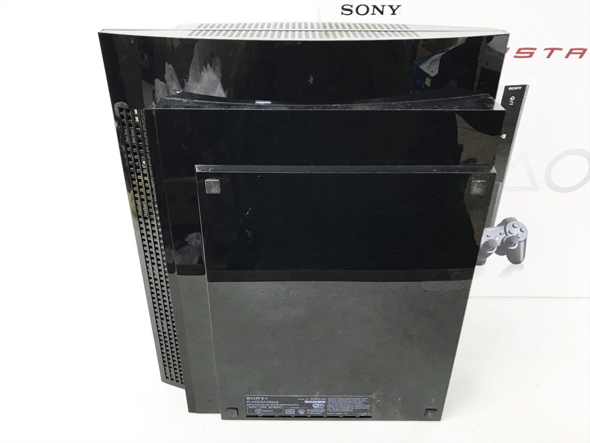 【1円】PS3 本体/箱 セット 80GB ブラック SONY PlayStation3 CECHL00 初期化済 未検品ジャンク プレステ3 DC08-427jy/G4_画像5