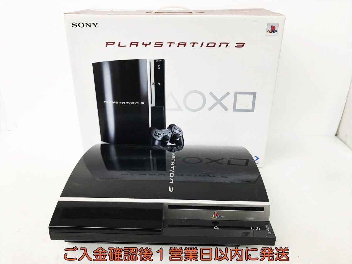 【1円】PS3 本体/箱 セット 80GB ブラック SONY PlayStation3 CECHL00 初期化済 未検品ジャンク プレステ3 DC08-427jy/G4_画像1