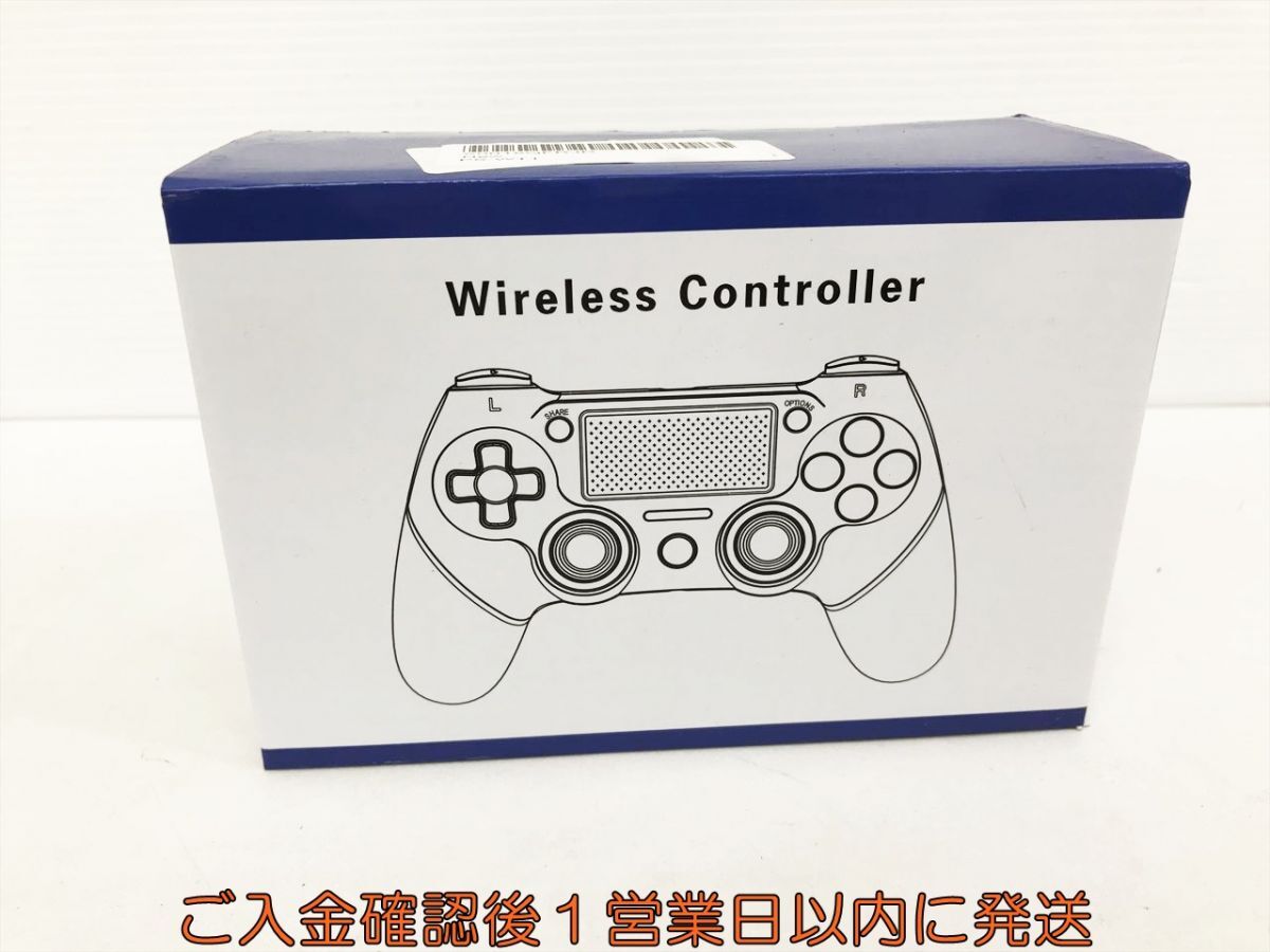 【1円】PS4 社外製 ワイヤレスコントローラー ブラック 動作確認済 SONY PlayStation4 対応 K07-402kk/F3の画像1