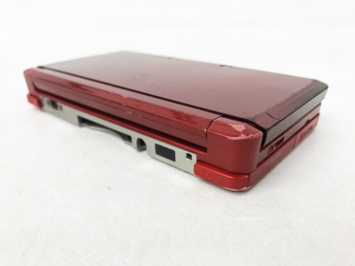 【1円】ニンテンドー3DS 本体 フレアレッド 任天堂 CTR-001 初期化済 未検品ジャンク EC22-293jy/F3_画像4