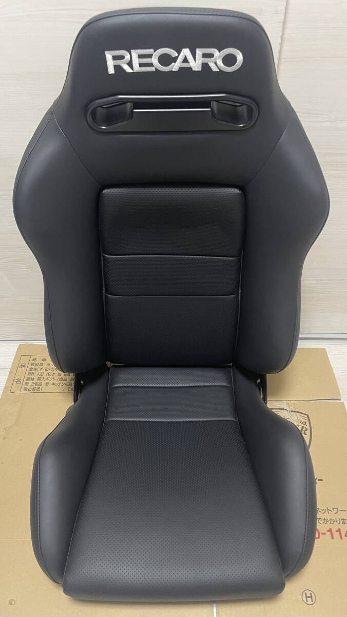 RECARO レカロ SR-3 黒ステッチ フェイクレザー 両側ダイヤル付_画像1