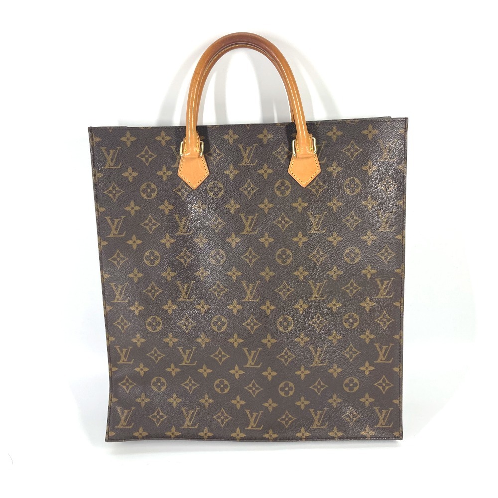 LOUIS VUITTON ルイヴィトン M51140 サックプラ カバン 縦型 モノグラム トートバッグ ブラウン メンズ【中古】_画像2