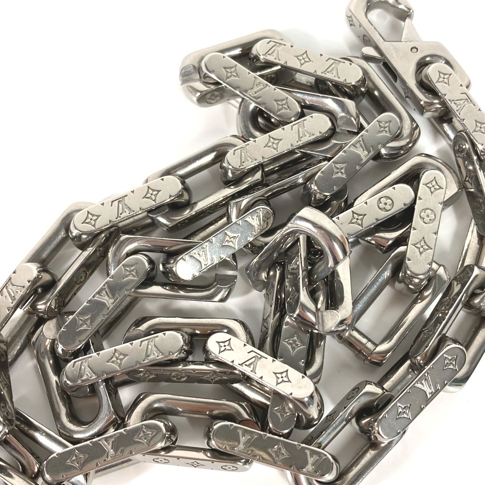 LOUIS VUITTON Louis Vuitton M00307 necklace * chain monogram accessory necklace silver men's [ used ]