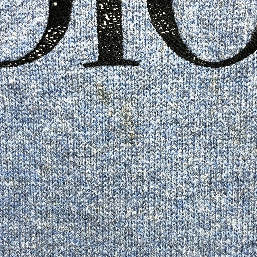 Dior ディオール 143M657AT296 ピータードイグ ニットセーター ロゴ セーター ブルー メンズ【中古】_画像3
